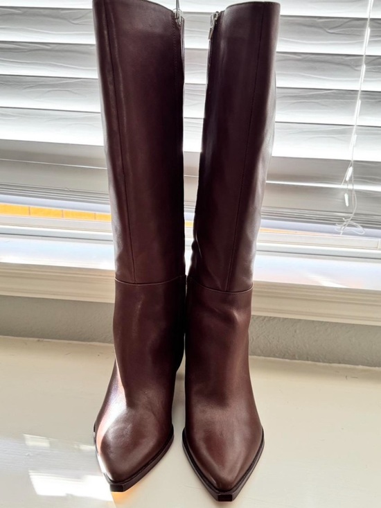 Dolce Vita Shoes - Dolce Vita Auggie WC Leather Knee-High Boots - Brown